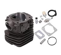 Kit de Cylindre pour Tronçonneuse Électrique, Ensemble Complet Soupape de Dégagement, Bougie d’Allumage, Roulement à Aiguille - Durabilité Optimale, Installation Facile, Usage