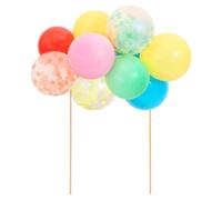 Kit de d coration de g teau en forme de mini ballons arc-en-ciel Meri Meri (lot de 1) : 11 magnifiques mini ballons d'au moins 20 cm de large