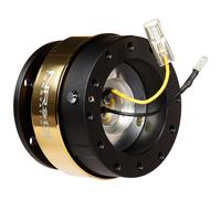 Kit de d montage rapide pour volant NRG Innovations Gen 2.0, boulons 6 x 70 mm et 6 x 74 mm, corps noir, anneau chrom dor , NRG-SRK-200BK-CG