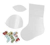 Kit de de bas - 8/12/15 pouces pour de basde Noël, ensemble de pochoirs à tricoter pour matelassage de Noël, règle de base pour modèles de bas | Modèle, modèle antidérapant en acryliq