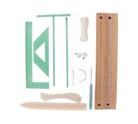 Kit de de livre - de journal faite à la main, classeur portable avec manuel incurvé, kit d'assemblage de cahier à faire soi-même avec des matériaux, outil d'artisanat créatif