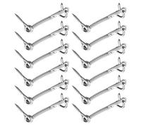 Kit de de sécurité pour clôture de piscine - Ensemble de verrous à ressort en acier inoxydable, système de sécurité 12 pièces | Solution matérielle de fermeture de sécurité fiable pour porte de