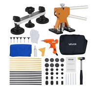 VEVOR Kit de Débosselage de Carrosserie sans Peinture 60PCs, avec Extracteur Doré, Pont de Débosselage, Marteau en Caoutchouc, Pistolet à Colle, Outil de Réparation de Bosses pour Garage Atelier