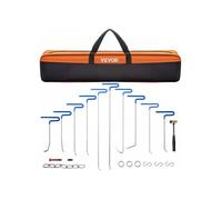 Kit de Débosselage sans Peinture 20PCs, Kit de Tiges pour Débosselage Carrosserie en Inox, avec Marteau