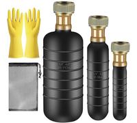 Kit de déboucheur de tuyau en caoutchouc amélioré de 3 tailles pour tuyaux de 2,5 à 15,2 cm, pas besoin de plombier, kit de débouchage de canalisations multi-tailles