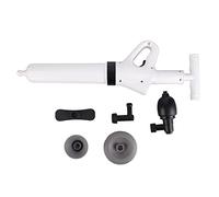 Kit de déboucheur de vidange de toilettes, piston à pression d'air pour tuyaux obstrués, avec jauge transparente et construction ABS de qualité supérieure, outil de dragage compact pour canalisations