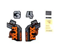 Kit de décalcomanie Fox 2021, 34 SC, F-S, /Logo, Fork Orange