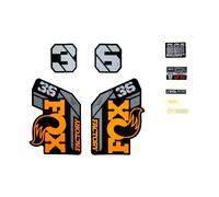 Kit de décalcomanie Fox 2021, 36, F-S, Logo, Fork Orange