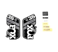 Kit de décalcomanie Fox 2021, 36, P-S, E-Bike+, Logo, Fork Gris