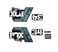 Kit de décalcomanie Fox 2022, 34 SC, P-SE, Logo, Fork Gris