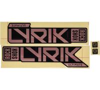 Kit de décalcomanie pour fourche RockShox Lyrik Ultimate 27.5/29 pouces, feuille de cuivre mat pour noir brillant, EAN 0710845878640