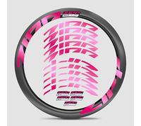 Kit de décalcomanies en carbone pour roue de vélo de route Firecrest 303, couleurs vives, résistant aux rayures, coupe précise, protection UV (Mirror Flour + Style 9)