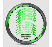 Kit de décalcomanies en carbone pour roue de vélo de route Firecrest 303, couleurs vives, résistant aux rayures, coupe précise, protection UV (vert agate métallique super brillant + style 5)