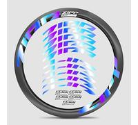 Kit de décalcomanies en carbone pour roue de vélo de route Firecrest 303, couleurs vives, résistant aux rayures, coupe précise, protection UV (couleurs éblouissantes électrophorétiques + style 1)