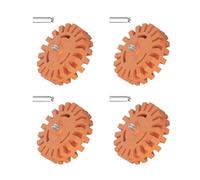 Kit de décapage adhésif permanent en 4 parties caoutchouté - Outil pneumatique pour les soins des substances délicates - Roue de nettoyage adhésive sans danger pour le visage