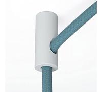 Kit de décentralisation, crochet au plafond pour câble électrique avec système de blocage - Blanc