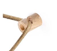 Kit de décentralisation, Crochet en Bois en “V” au Mur ou au Plafond pour câble électrique Textile - Neutre
