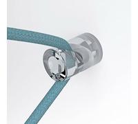 creative cables Kit de décentralisation, Crochet en 'V' au Mur ou au Plafond pour câble électrique Textile - Transparent
