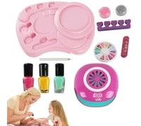 Kit De Decoración De Uñas Para Niñas,Juego De Esmalte De Uñas - Kit De Decoración De Uñas Para Niñas, Kit De Maquillaje De Spa Para Adolescentes, Juguetes De Maquillaje Para Niñas, Suministros