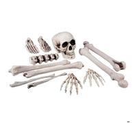 Kit de Décoration - BOLAND - Ensemble 12 pièces - Tête de Mort et Os - Beige