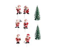 Kit de décoration Bûche de Noël 3 à 6 cm - Multicolore