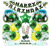 Kit De Décoration D'anniversaire Au Motif De Tracteur Xxl, Pour Enfant Garçon, Convient Au 2e Ou 3e Anniversaire