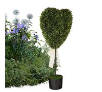 Kit de décoration de artificielles - Pot de Fleurs artificielles en Forme de cœur - Arrangement en Plastique Naturel - Feuilles faciles d'entretien - Décoration réaliste - Idéal pour Le Salon