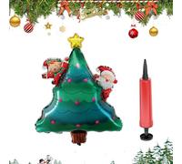Kit de décoration de ballons de Noël - Sapin de Noël avec renne et Père Noël comme décoration - Nouveaux ballons gonflables sur pied - Pour fêtes, anniversaires, Nouvel An, fêtes d'hiver