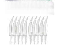 Kit de décoration de dents de citrouille d'Halloween - Lot de 10 crocs de citrouille en plastique à sculpter | Accessoires de décoration de fête d'Halloween pour la maison, la cour et le restaurant