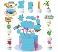 Kit de décoration de fête d'anniversaire pour enfants sur le thème des dessins animés, Comprenant des décorateurs de gâteaux, Des banderoles, Des ballons, Des autocollants et des nappes