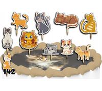 Kit de décoration de gâteaux - ANIMAUX CAKES 10 pièces.