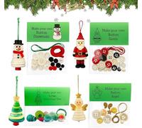 Kit de décoration de Noël à faire soi-même - Bonhomme de neige et sapin de Noël, kit de décorations de Noël à faire soi-même, kit d'ornement ange/Père Noël pour fête de Noël, kit d'ornement à