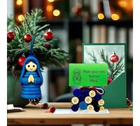 Kit de décoration de Noël à faire soi-même, kit d'ornement religieux à faire soi-même, boutons religieux mignons, pendentif décoratif, faites vos propres décorations d'arbre, pour les amateurs
