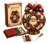 Kit de décoration de Noël fait à la main sans | Décoration de Noël Boule de Père Noël pour débutants amateurs de fête de jeu de soirée