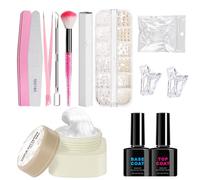 Kit de décoration d'ongles - Gel de modelage 3D pour le design des ongles - Motif de gravure durable pour les ongles - Solution de beauté pour les débutants en studio à domicile