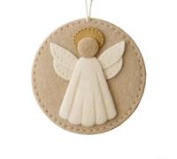 Kit de décoration en feutre fabriqué à la main pour sapin de Noël sur le thème de la Nativité comprenant des bergers, des anges et trois mages (trois personnes)