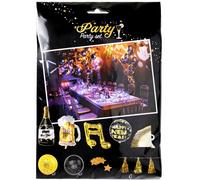 Kit de décoration Nouvel An avec ballons et guirlande à fanions