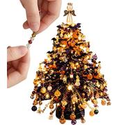 Kit de décoration pour sapin de Noël en perles | Arbre de Noël en perles pour bibliothèque, rebord de fenêtre, cheminée, table de chevet, présentoir, artisanat, classes c