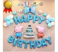 Kit de décoration - TD® - Peppa Pig - Anniversaire - Ballons en aluminium - 1 an