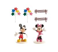 Kit de décorations de gâteau Mickey et Minnie - Multicolore