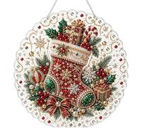 Kit de décorations de Noël en diamant 20 cm avec perles et perles pour
