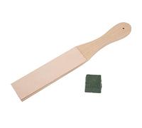 Kit de Découpe de Cuir Vert avec Planche à Palette Double Face de 12 Pouces et Pâte à Polir pour l'Affûtage de Couteaux en Cuir