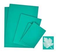Kit de découpe de plaques d'impression Lino - 5 pièces - Feuilles A4 A5 A6 - Surface en linoléum - Surface en caoutchouc - Bloc de lino souple facile à découper pour gravure, timbres, travaux manuels
