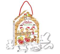 Kit de découpoirs - ScrapCooking - Lutins de Noël - 5 pcs - Inox - Compatible lave-vaisselle