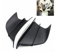 Kit de déflecteur d'air pour carénage latéral de moto, matériau ABS en fibre de carbone brillante, aileron aérodynamique pour tous les types de motos