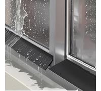 Kit de Déflecteur de Pluie pour Fenêtre Intérieures Extérieures, Bande Anti-Pluie pour Fenêtre Auto-adhésif Empêche Infiltrations d'eau Caoutchouc, Largeur 4.5/5.5 cm(5.5cm)