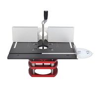 Kit de défonceuse, plaque de base de table de travail du bois avec plaque supérieure, base de levage, rainurage, chanfreinage, dessus de table pour gravure, rainure, coupe (noir), noir