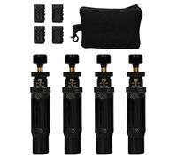 Kit de dégonflage pneumatique - Valve réglable de 10 à 30 PSI, outil de libération d'air à visser 4 pièces, dispositif de contrôle de pression pour véhicules tout-terrain, construction avec ar