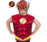 Kit De Déguisement De Flash Pour Enfants: Masque Et T-Shirt (Taille 3-6a) Multicolore
