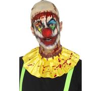 Kit De Déguisement Effrayant De Clown En Latex Pour Halloween + Bonnet Chauve